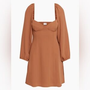 Aritzia Wilfred Novella Dress in Burnt Orange